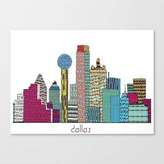Dallas city Canvas Print