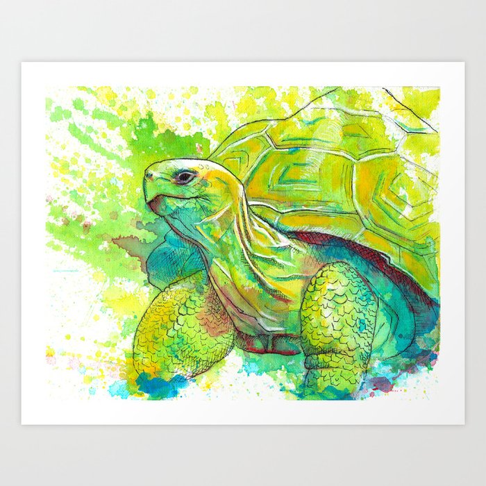 Giant Turtle Art Print