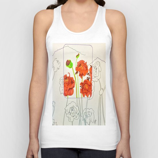 Perspective on Flowers Unisex Tank Top