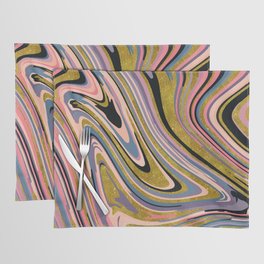 Colorful Gold Marble Pattern  Placemat