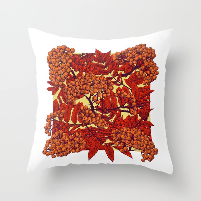 Leaves II Throw Pillow