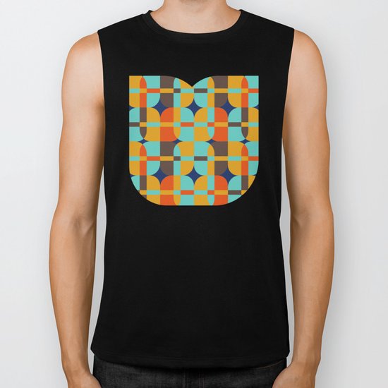 Geometric#20 Biker Tank