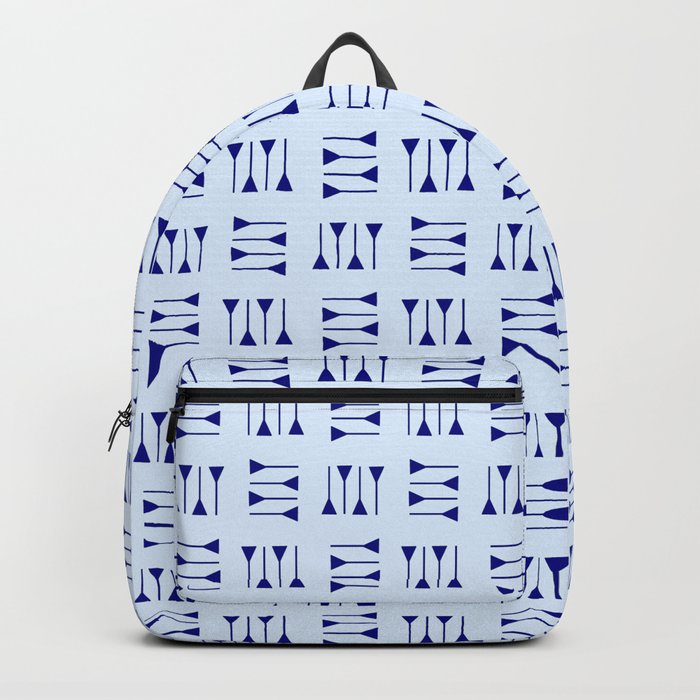 cuneiform 2 blue Backpack