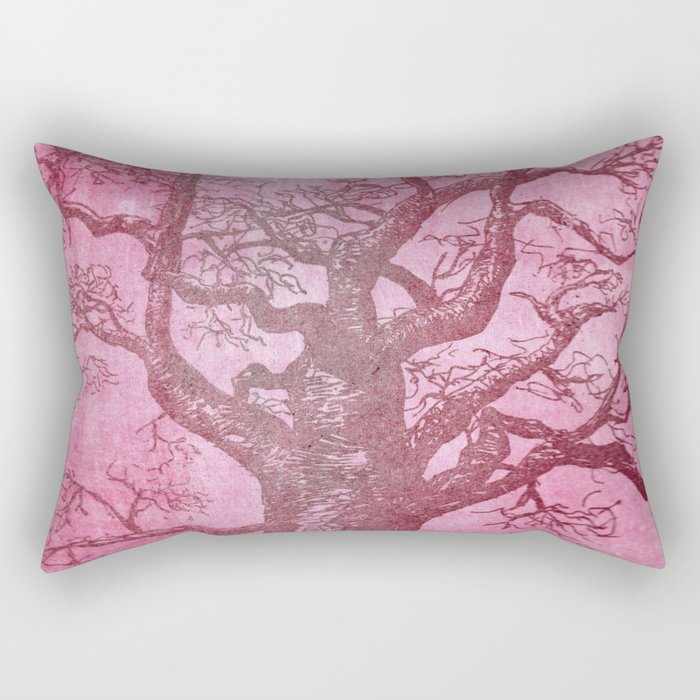 Baobab Tree Litho Rectangular Pillow