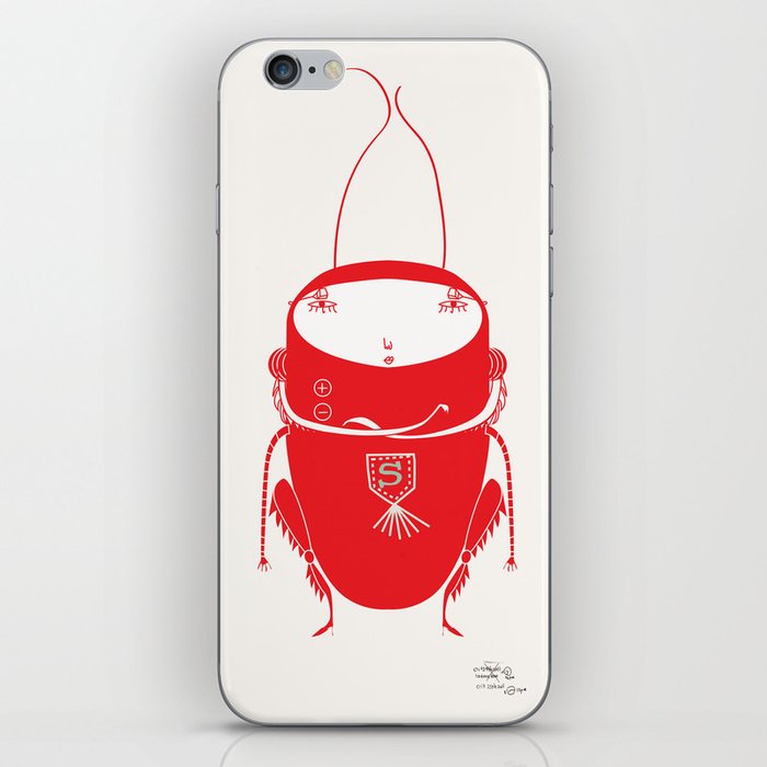Red cricket iPhone Skin