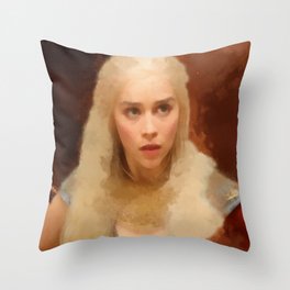Bloody lady Throw Pillow