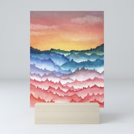 Falling Mountains Mini Art Print