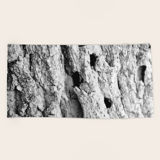 Tree Bark Beach Towel