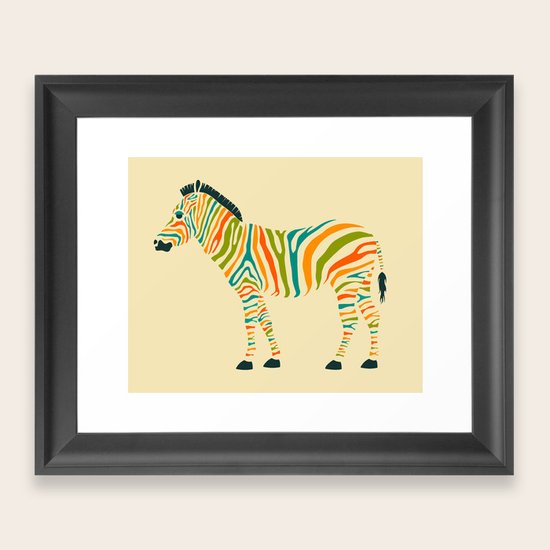 Zebra Framed Art Print