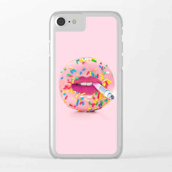 DO NUT SMOKE Clear iPhone Case