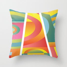 Psychedelic background Throw Pillow