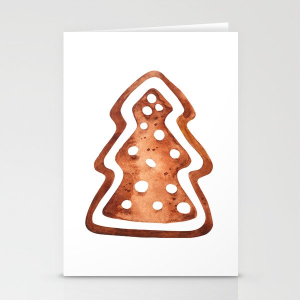 Festive gingerbread cookies Stationery Cards