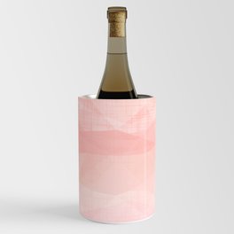 Peach Spring Mountains Soft Geometric Minimalist Wine Chiller