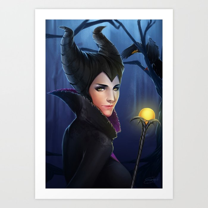 Maleficent Art Print