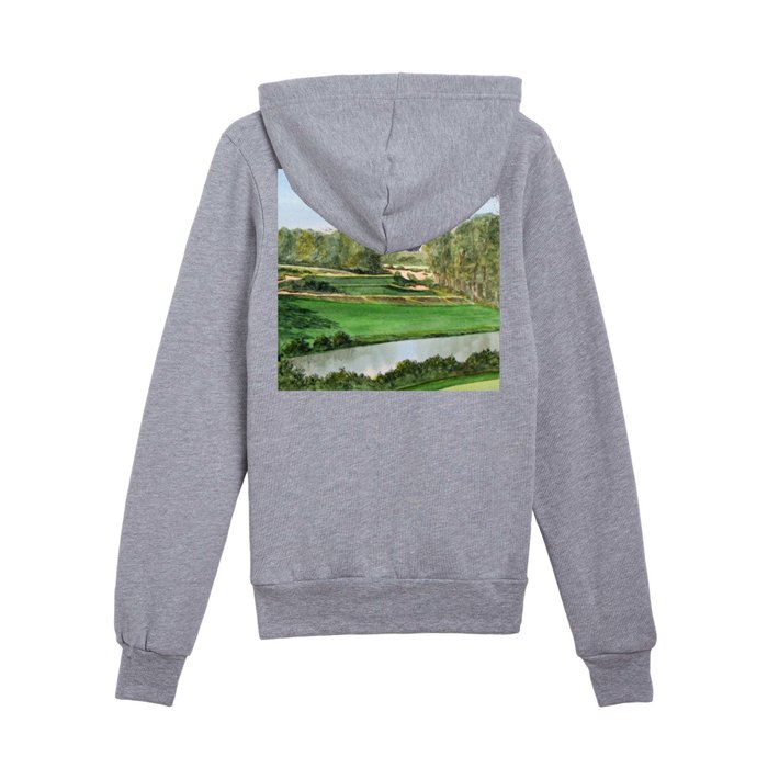 Hoodies on a top golf course