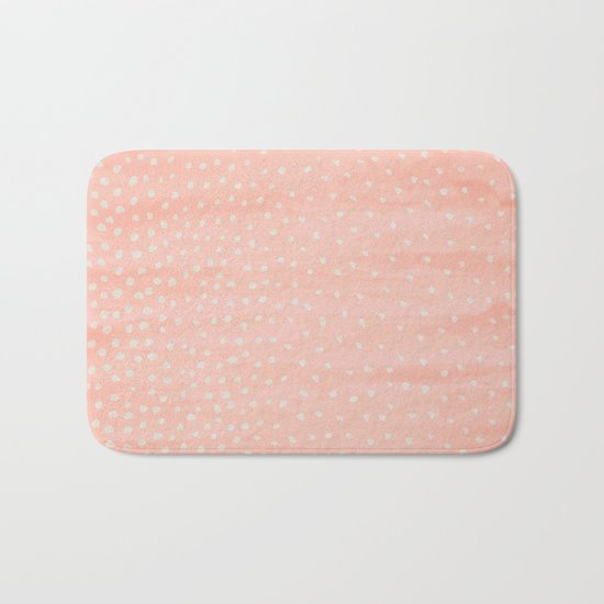Beige Dots Bath Mat