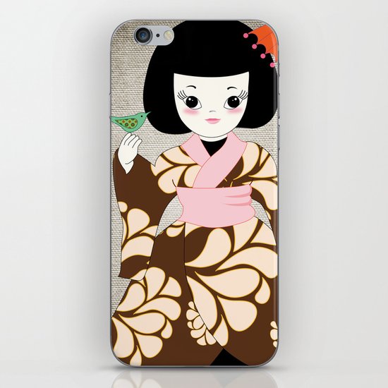 Madame Butterfly iPhone Skin