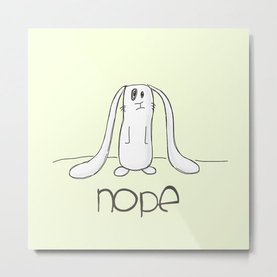 Nope Metal Print