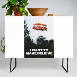 I WANT TO MAKE BELIEVE Fox Mulder x Mister Rogers Creativity Poster Credenza