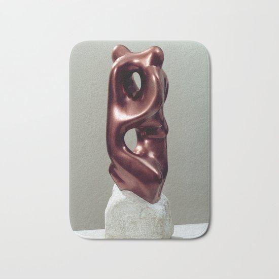 Siamese Twins by Shimon Drory Bath Mat