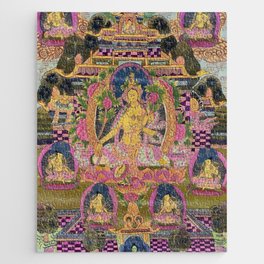 Padmasambhava (Guru Rinpoche) Buddhist Thangka Painting Jigsaw Puzzle