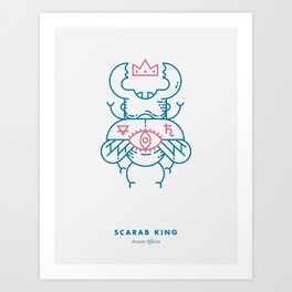 Scarab King Art Print