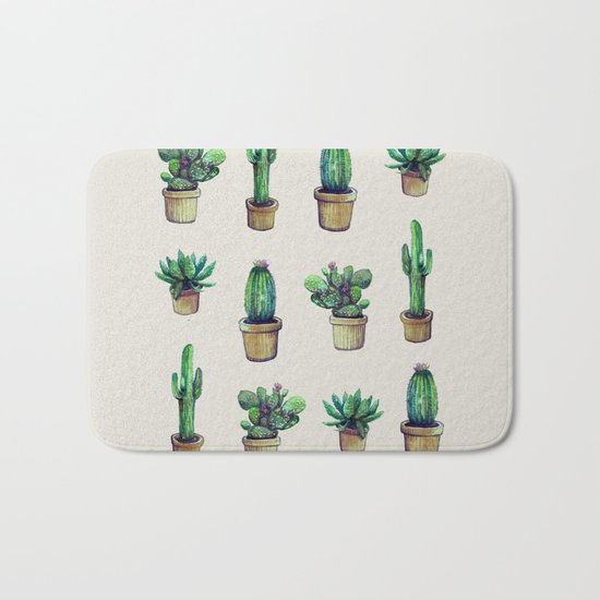 cactus collab franciscomff Bath Mat
