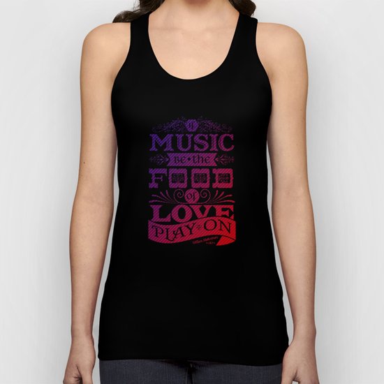 Food of Love Unisex Tank Top