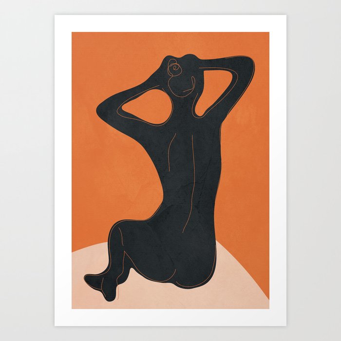 Abstract Nude I Art Print