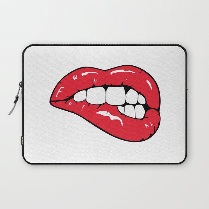 Red Lips Pop art Laptop Sleeve