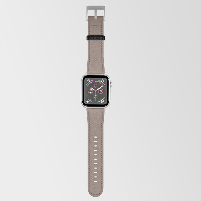 Dark Brown Solid Color Autumn Shade Earth-tone Pairs Pantone Brownie 18-1321 TCX Apple Watch Band