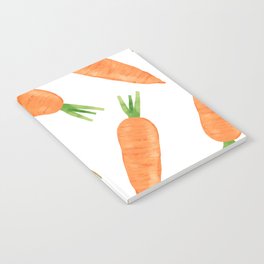 Raw carrot watercolor pattern print Notebook