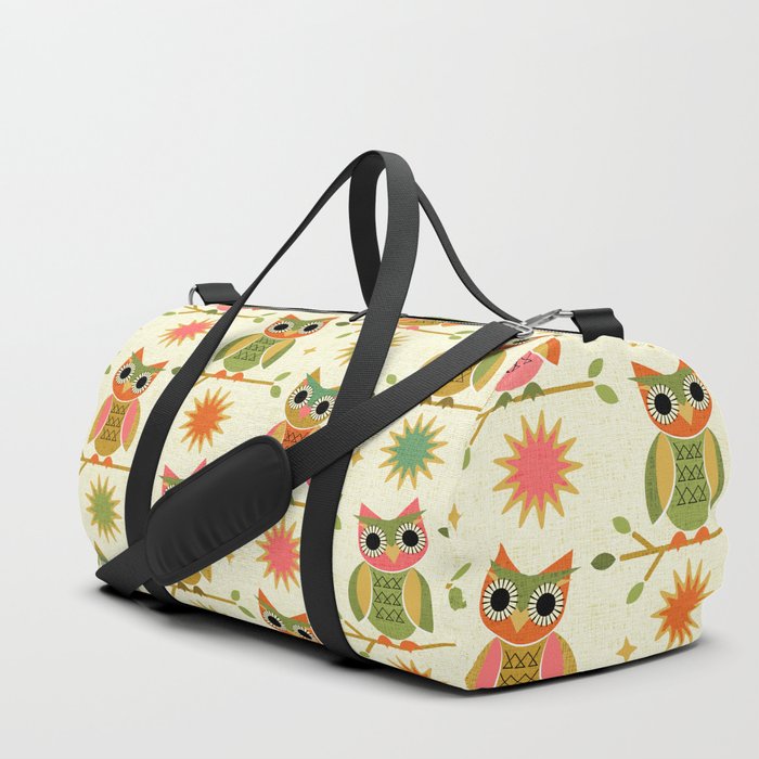 Vintage Kitsch Owls ©studioxtine Duffle Bag