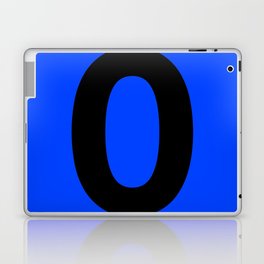 Number 0 (Black & Blue) Laptop Skin