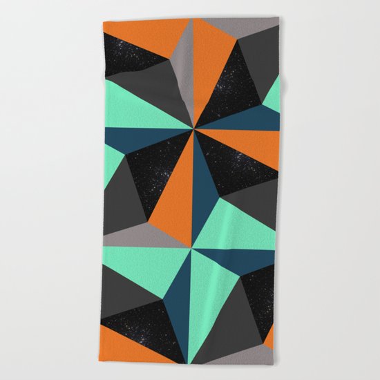 View at Night Beach Towel