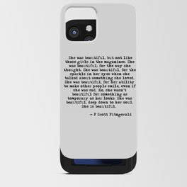 She was beautiful - Fitzgerald quote iPhone Card Case