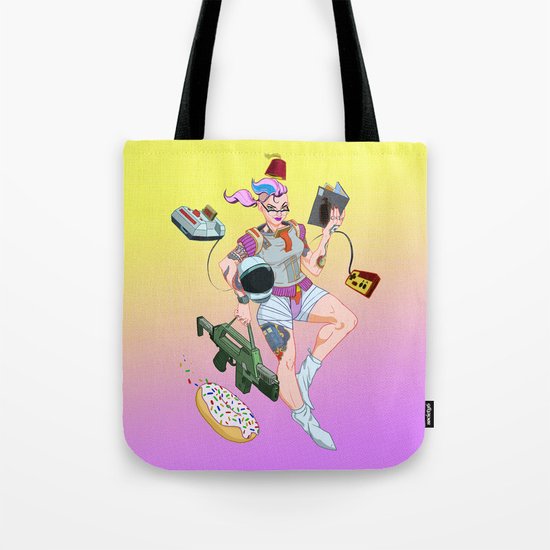 Astro Punk Sugar Rush Sprinkles Tote Bag