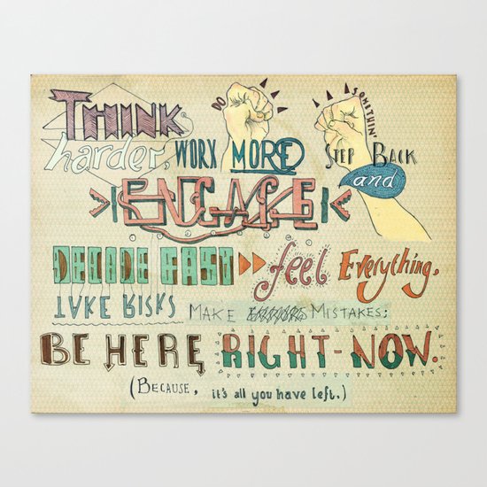 To Do Something. Canvas Print