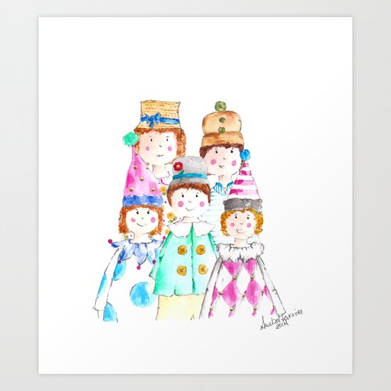 Circus Friends Art Print