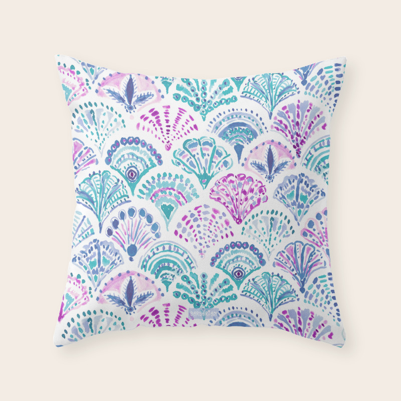 mermaid scale pillow