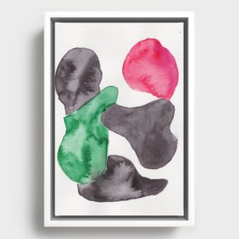 21 | 190724 | Shapes Studies Watercolour Painting Framed Canvas