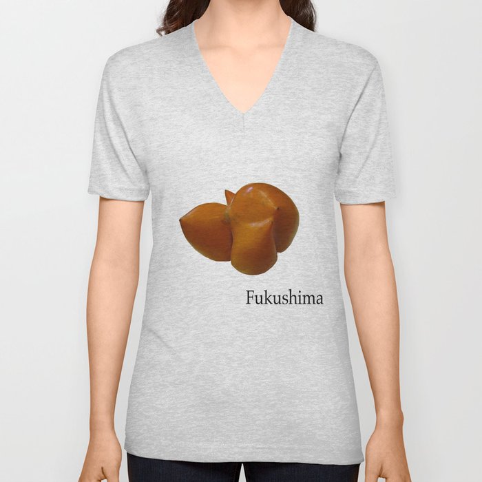 Fukushima Tomato 2 V Neck T Shirt