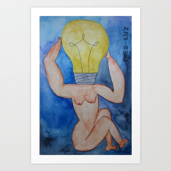 Eres luz Art Print