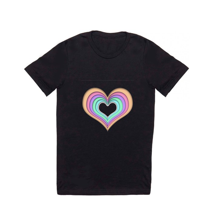 Pastel Heart T Shirt