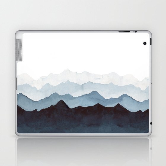 Indigo Mountains Landscape Laptop & iPad Skin