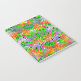 Floral Rainbow Pattern Notebook