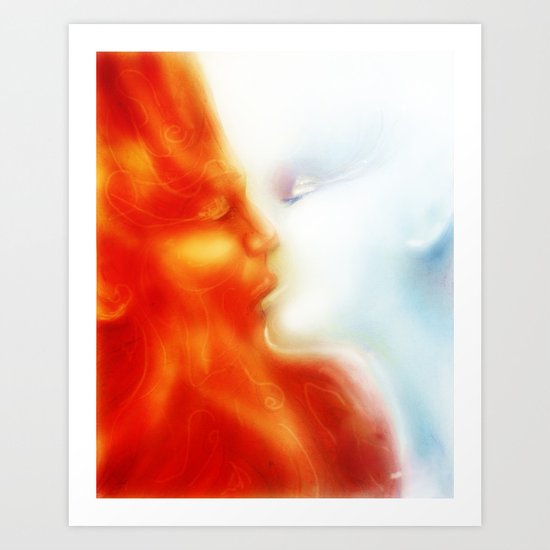 Fire and Ice Art Print