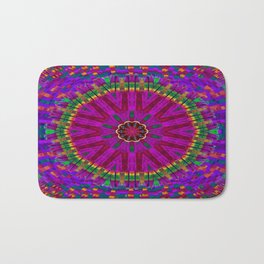 Peacock flower in colors Bath Mat | Abstract, Landscape, Nature, Collage 