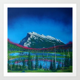 MOUNT RUNDLE Art Print