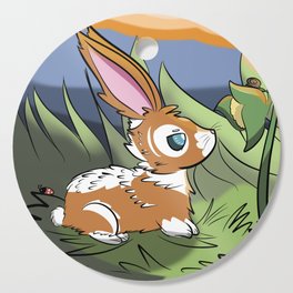 Bunny in Meadow Cutting Board